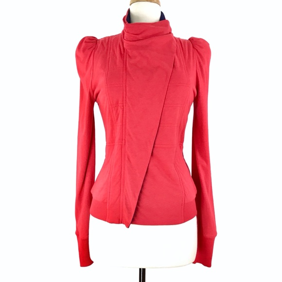 SOLD. Marc by Marc Jacobs Red Fleece Zip Up Jacket - Picture 2 of 7